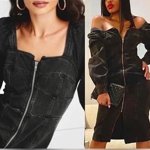 Future Collective Denim Midi Dress